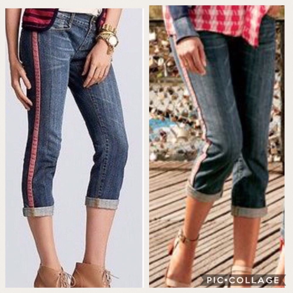 Cabi Johnny Tux Crop Jeans Sz 6
